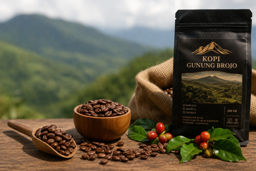 Kopi Gunung Brojo: Kopi Single Origin Premium dari Lereng Gunung Brojo Wonogiri